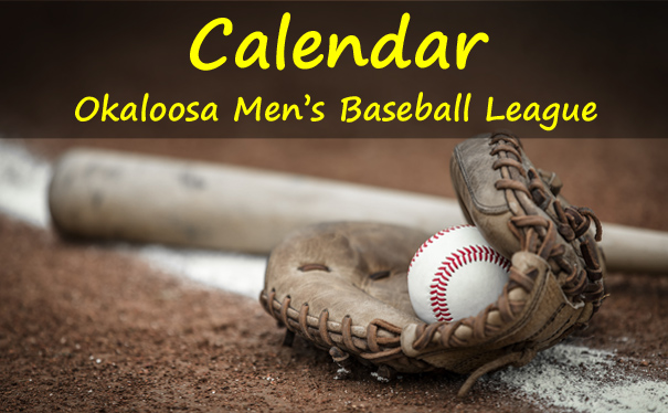Men's Baseball Calendar